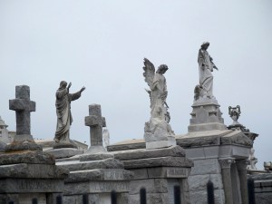 Angels are a common adornment. +