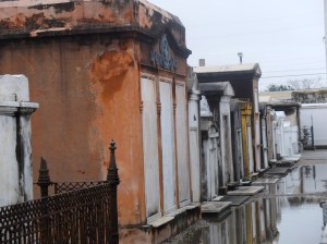An alley of restored tombs. *